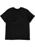Free Hugs Cactus Graphic Black T-Shirt
