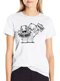 Free Hugs Cactus Graphic Black T-Shirt