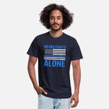 No One Fights Alone Thin Blue Line Police