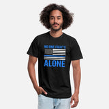 No One Fights Alone Thin Blue Line Police