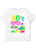 Vibrant 80s Retro Graphic T-Shirt