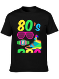 Vibrant 80s Retro Graphic T-Shirt