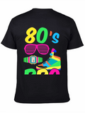 Vibrant 80s Retro Graphic T-Shirt