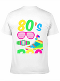 Vibrant 80s Retro Graphic T-Shirt