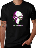Strange Alien Glitch Graphic T-Shirt
