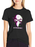 Strange Alien Glitch Graphic T-Shirt