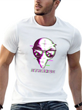 Strange Alien Glitch Graphic T-Shirt