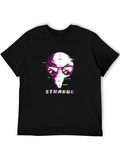 Strange Alien Glitch Graphic T-Shirt
