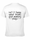 Funny Memory Tricks Black T-Shirt