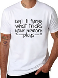 Funny Memory Tricks Black T-Shirt