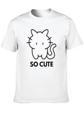 So Cute Black Cat Graphic T-Shirt