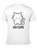 So Cute Black Cat Graphic T-Shirt