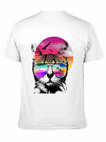 Cool Cat Retro Sunset T-Shirt