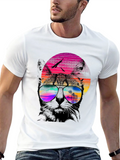 Cool Cat Retro Sunset T-Shirt