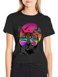 Cool Cat Retro Sunset T-Shirt