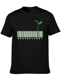 Green Planet Graphic T-Shirt - Eco-Friendly Design