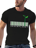 Green Planet Graphic T-Shirt - Eco-Friendly Design