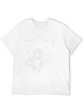 Dandelion Print Black T-Shirt