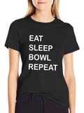 Eat Sleep Bowl Repeat T-Shirt