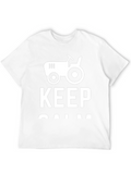 Keep Calm and Farm On - Novelty Graphic Tee