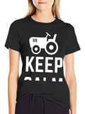 Keep Calm and Farm On - Novelty Graphic Tee