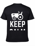 Keep Calm and Farm On - Novelty Graphic Tee
