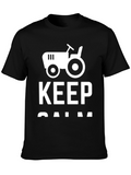 Keep Calm and Farm On - Novelty Graphic Tee
