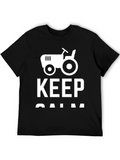 Keep Calm and Farm On - Novelty Graphic Tee