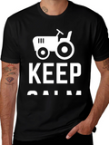 Keep Calm and Farm On - Novelty Graphic Tee