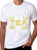 Funny Balanced Diet Tea Lover T-Shirt