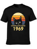 Loving Cats Since 1969 Retro T-Shirt