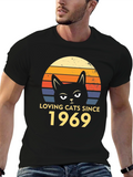 Loving Cats Since 1969 Retro T-Shirt