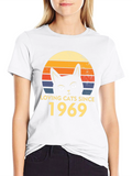 Loving Cats Since 1969 Retro T-Shirt