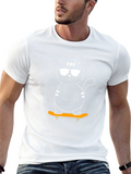 Cool Cat Skateboard T-Shirt - Black