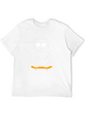 Cool Cat Skateboard T-Shirt - Black