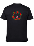 Mothers Day Floral Wreath Graphic Tee