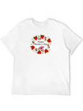 Mothers Day Floral Wreath Graphic Tee