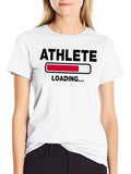 Athlete Loading Graphic T-Shirt - Black