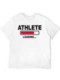 Athlete Loading Graphic T-Shirt - Black