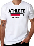 Athlete Loading Graphic T-Shirt - Black