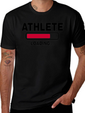 Athlete Loading Graphic T-Shirt - Black