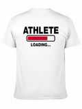 Athlete Loading Graphic T-Shirt - Black
