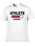 Athlete Loading Graphic T-Shirt - Black