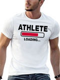 Athlete Loading Graphic T-Shirt - Black