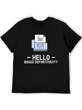 Hello Based Department Fax Machine T-Shirt