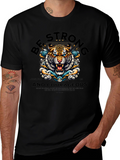 Be Strong & Courageous Tiger Graphic T-Shirt