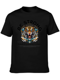 Be Strong & Courageous Tiger Graphic T-Shirt