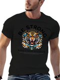 Be Strong & Courageous Tiger Graphic T-Shirt