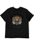 Be Strong & Courageous Tiger Graphic T-Shirt