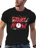Start Now Graphic Tee - Motivational Design